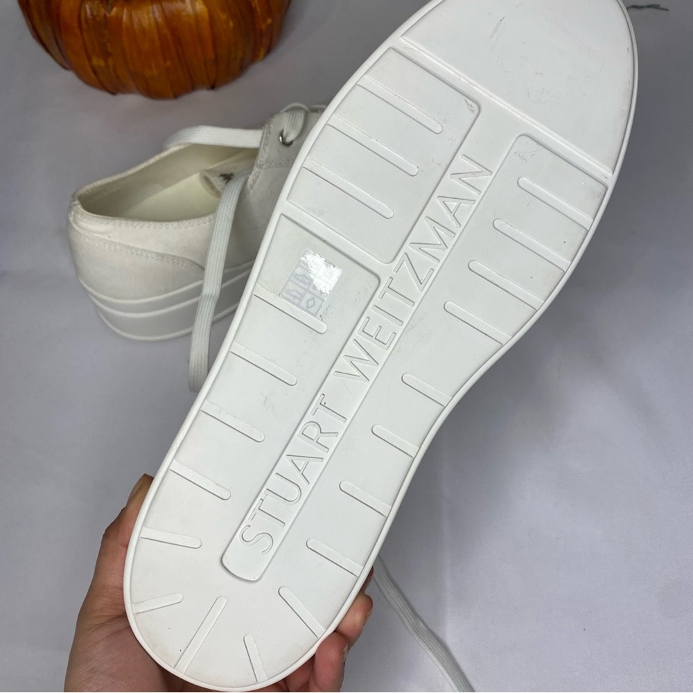 Stuart Weitzman Sammy Platform Canvas Low Top
Sneakers Size 9.5 - Picture 11 of 16